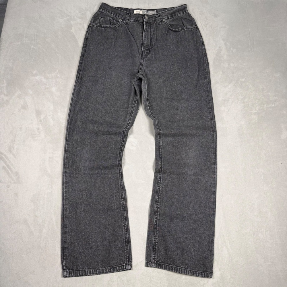 90s Womens Faded Glory Bootcut High Waisted Faded Black Jeans Size 10